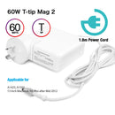 TEGAL - MacBook Air Charger MacBook Pro Power Adapter - 45W MagSafe1 L-tip