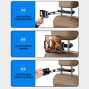 Adjustable three fold headrest tablet mount extended for kids.