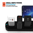 Compact dual USB C wall charger for travel use