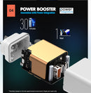 Dual USB C QC3.0 charger plugged into power outlet