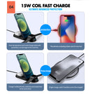 TEGAL Foldable 3 in 1 Wireless Charging Pad