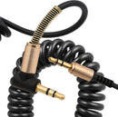 TEGAL - 3.5mm Male to Male Coiled AUX Audio Extension Cable - x1