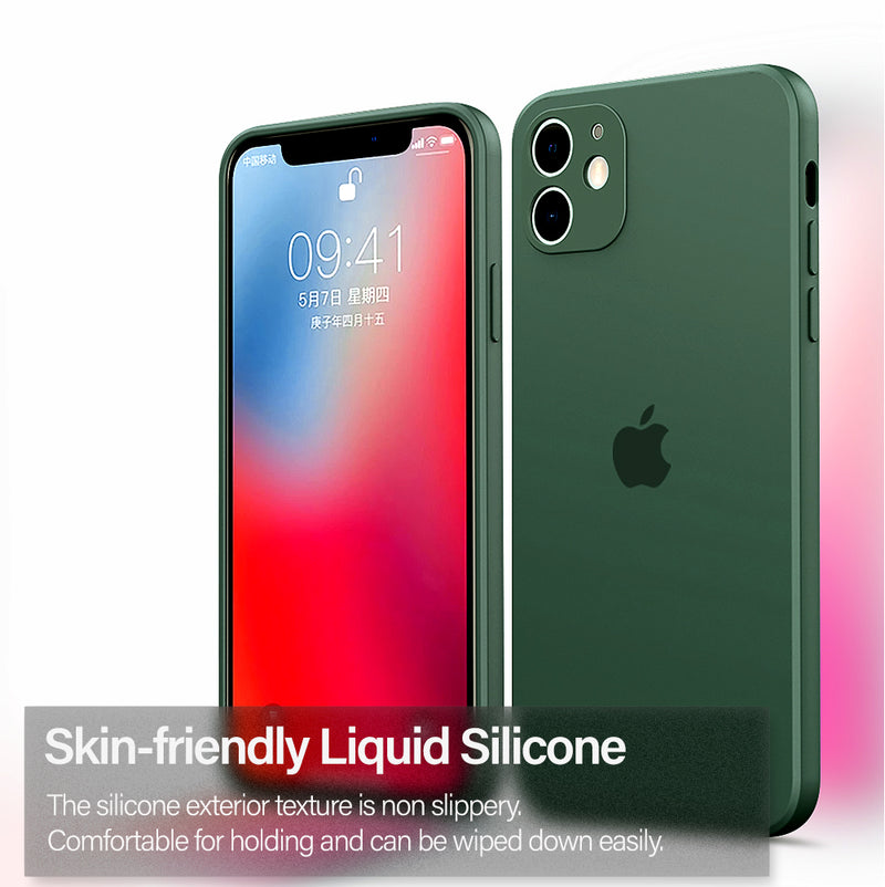 TEGAL - iPhone 12 Promax Liquid Silicone Case Midnight Green -
