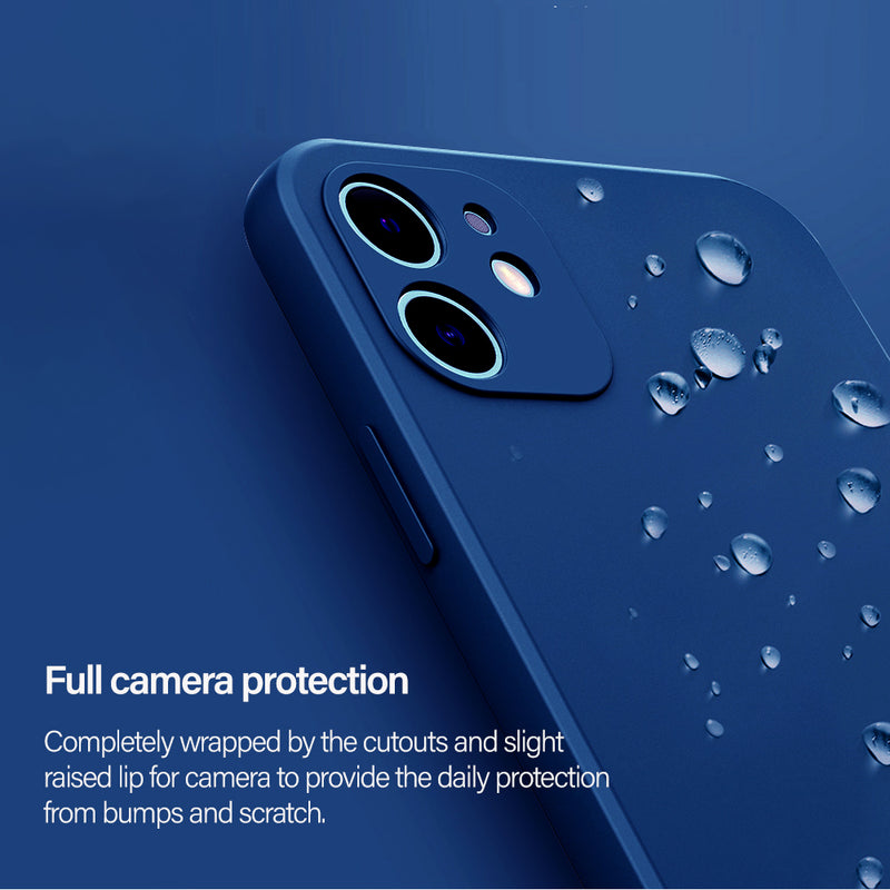 iPhone 12 Pro Liquid Silicone Case Ash Blue-Mobile Phone Cases-TEGAL-TEGAL