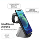 TEGAL - 3 in 1 Wireless Charger 15W Fast Charging Station -