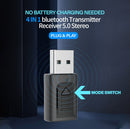 TEGAL - 4 in 1 USB Powered Bluetooth 5.0 Transmitter Receiver -