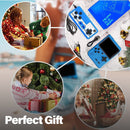 TEGAL - Built-in 500 Epic Games Handheld Retro Gameboy Console - 2 Players - Classic Grey