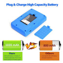 TEGAL - Built-in 500 Epic Games Handheld Retro Gameboy Console - 2 Players - Classic Grey