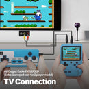 TEGAL - Built-in 500 Epic Games Handheld Retro Gameboy Console - 2 Players - Classic Grey