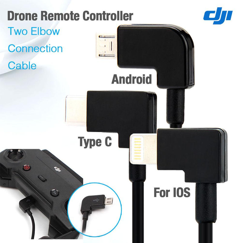 TEGAL - DJI Spark Mavic Pro Remote Controller USB Cable Micro to Type-C -