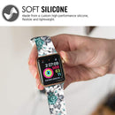 TEGAL - Floral Silicone Apple Watch Band - For iWatch 1/2/3 38mm