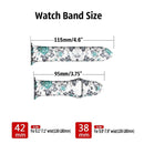 TEGAL - Floral Silicone Apple Watch Band - For iWatch 1/2/3 38mm