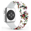 TEGAL - Floral Silicone Apple Watch Band - For iWatch 1/2/3 38mm