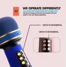 TEGAL - Hifi Vocal Bluetooth Karaoke Microphone - Black