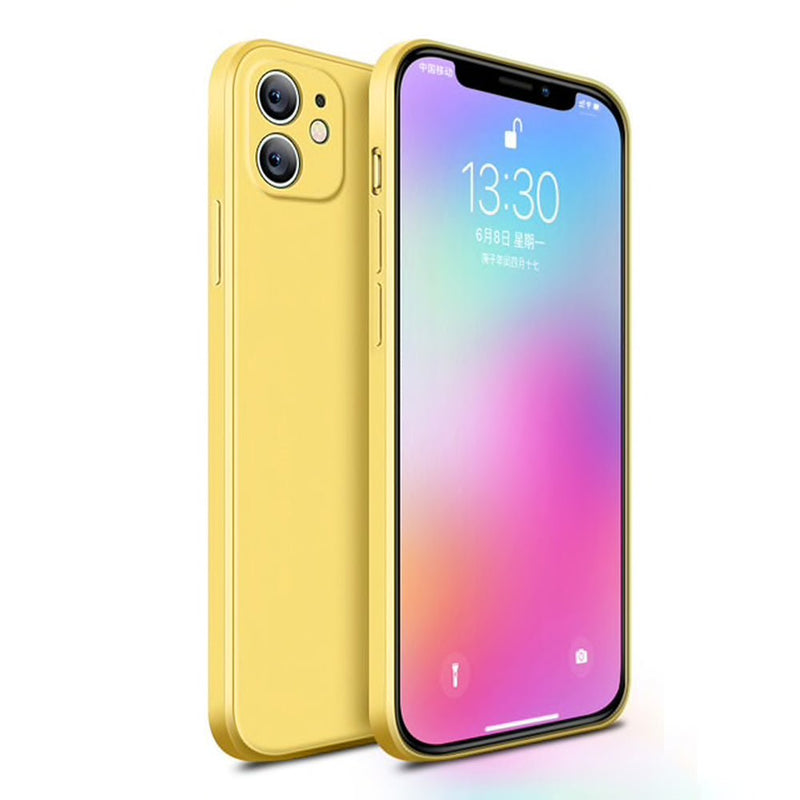 TEGAL - iPhone 12 Liquid Silicone Case Lemon Yellow -