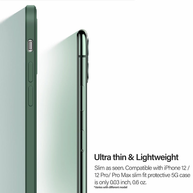 TEGAL - iPhone 12 Promax Liquid Silicone Case Matcha Green -