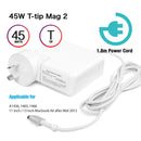 TEGAL - MacBook Air Charger MacBook Pro Power Adapter - 45W MagSafe1 L-tip