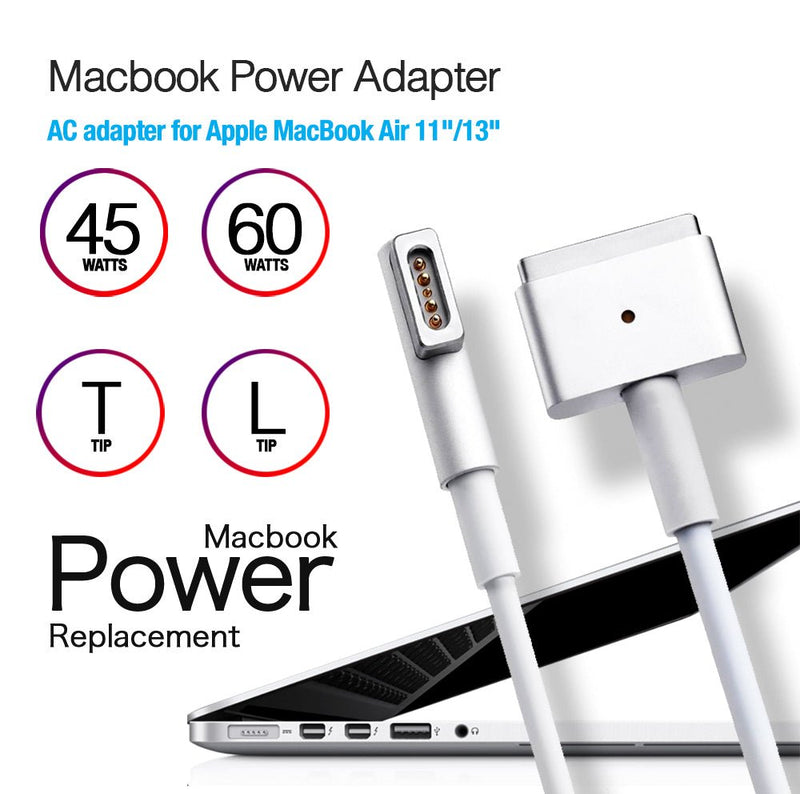 TEGAL - Macbook Air Power Adapter 45W MagSafe1 L-tip -