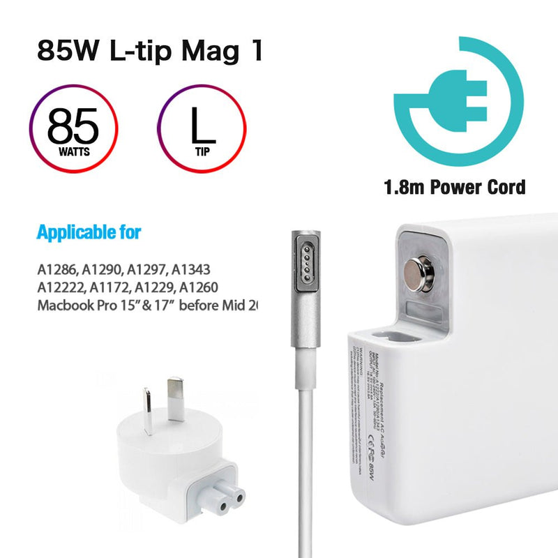 TEGAL - Macbook Pro Power Adapter 85W MagSafe1 L-tip -