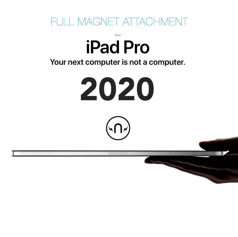 TEGAL - Magnetic Infinity Case iPad Pro 2020 12.9 inch Black -