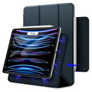 TEGAL - Magnetic iPad Pro Case with Apple Pencil Clasp for iPad Pro 2022 11" Dark Blue -
