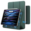 TEGAL - Magnetic iPad Pro Case with Apple Pencil Clasp for iPad Pro 2022 12.9" Midnight Green -