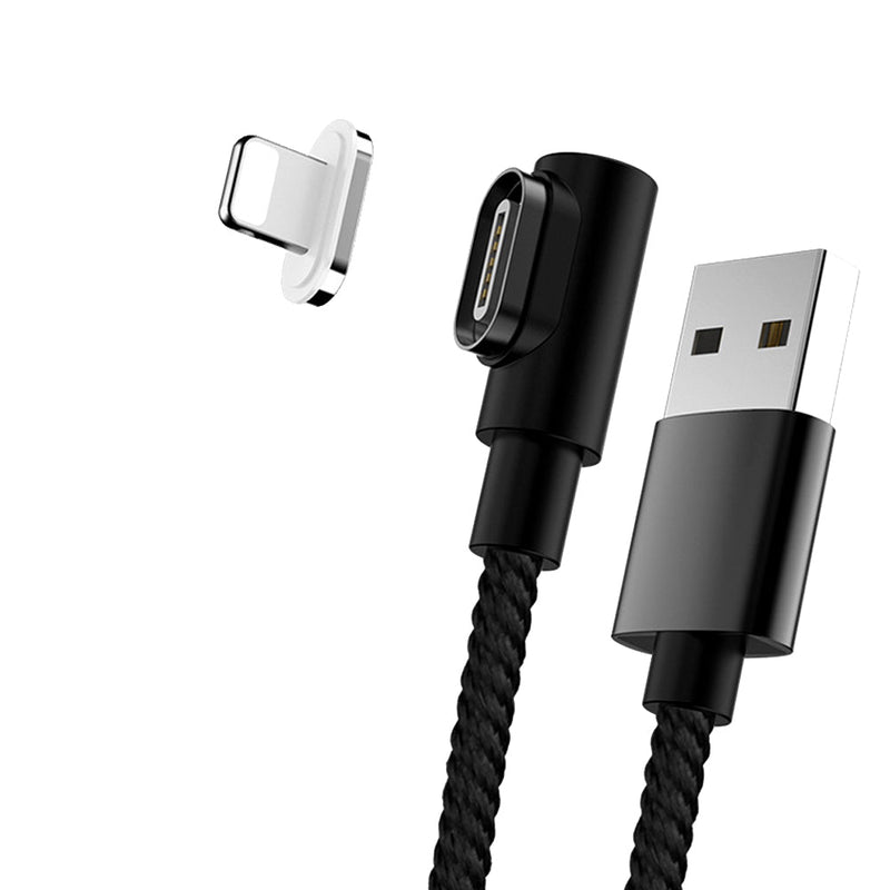 TEGAL - Magnetic Sideway Fast Charging Cable for lightning 1m Black -