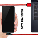 TEGAL - Magnetic Sideway Fast Charging Cable for USB C 1m Black -