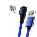 TEGAL - Magnetic Sideway Fast Charging Cable for USB C 1m Blue -