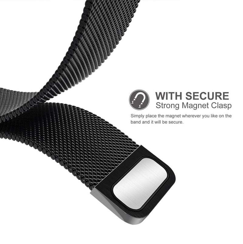TEGAL - Milanese Loop Apple Watch Strap For Apple Watch 38mm Black -
