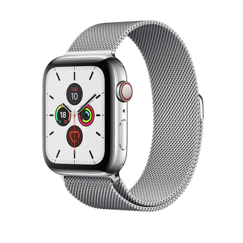 TEGAL - Milanese Loop Apple Watch Strap For Apple Watch 38mm Silver -