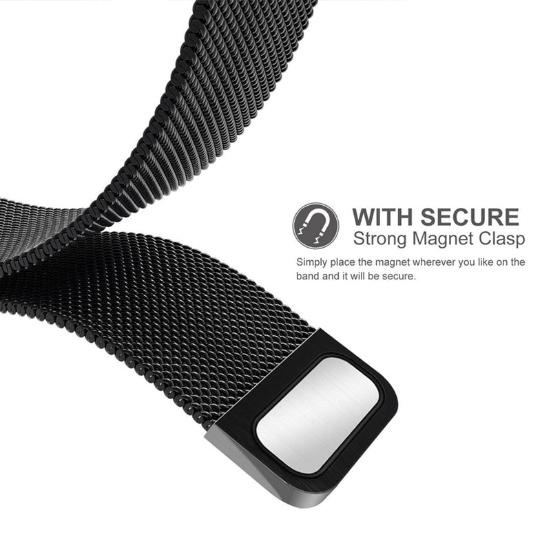 TEGAL - Milanese Loop Apple Watch Strap For Apple Watch 42mm Black -