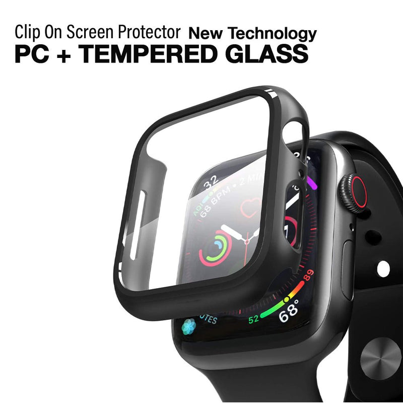 TEGAL - PC-Tempered Glass Case / Screen Protector for Apple Watch 41mm - x1