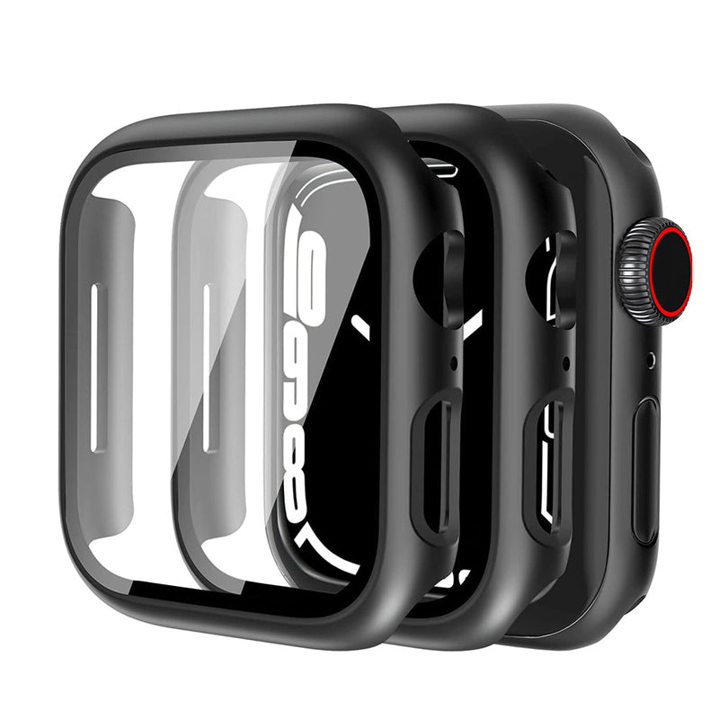 TEGAL - PC-Tempered Glass Case / Screen Protector for Apple Watch 45mm - x1