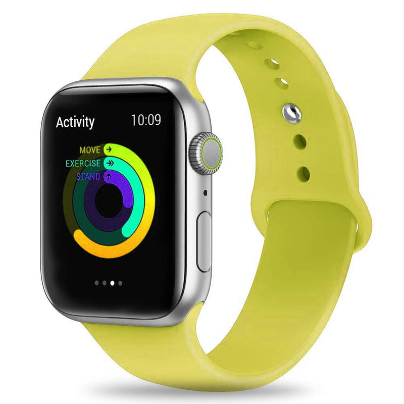 TEGAL - Silicone Apple Watch Band Sport Loop For Apple Watch 38mm Lemon Yellow -