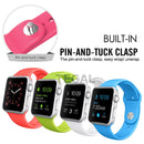 TEGAL - Silicone Apple Watch Band Sport Loop For Apple Watch 38mm Retro Rose -