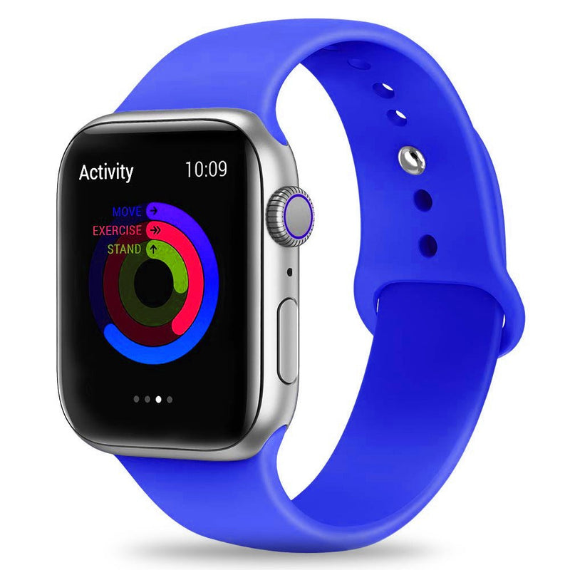 TEGAL - Silicone Apple Watch Band Sport Loop For Apple Watch 38mm Royal Blue -
