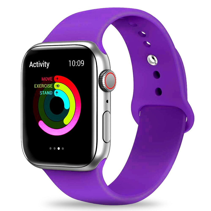 TEGAL - Silicone Apple Watch Band Sport Loop For Apple Watch 40mm Violet -