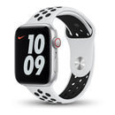 TEGAL - Silicone Apple Watch Band Sport Loop For Apple Watch 42mm White/Black -