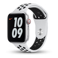 TEGAL - Silicone Apple Watch Band Sport Loop For Apple Watch 44mm White/Black -