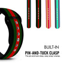 TEGAL - Silicone Apple Watch Band Sport Loop Stripe Pattern - For iWatch 1/2/3 38mm