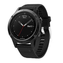 TEGAL - Silicone Sport Band Strap For Garmin Fenix 5 Black -