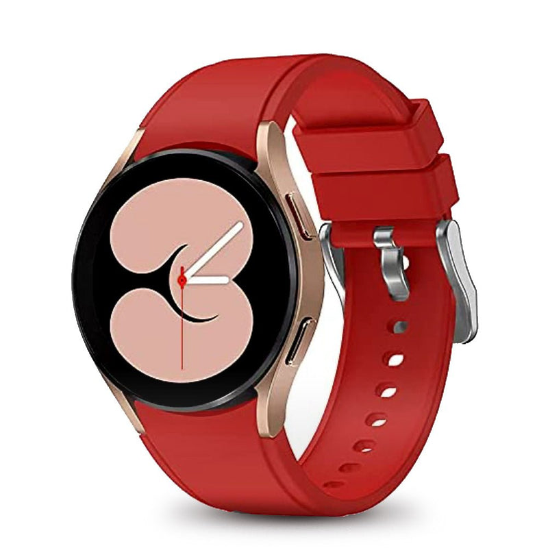 TEGAL - Silicone Sport Band Strap For Samsung Galaxy Watch 5 / 5 Pro / 4 / 4 Classic Red -