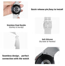 TEGAL - Silicone Sport Band Strap For Samsung Galaxy Watch 5 / 5 Pro / 4 / 4 Classic White -