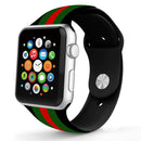 TEGAL - Silicone Watch Band for Apple Watch 42mm White-Red-Yellow -