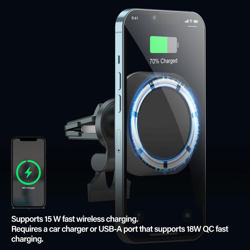 TEGAL - TEGAL 15W MagSafe Car Charger & iPhone Mount -