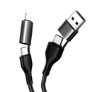 TEGAL - TEGAL 4 in 1 USB/USB C to Lightning/USB C Cable - 1m