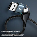 TEGAL - TEGAL 4 in 1 USB/USB C to Lightning/USB C Cable - 1m