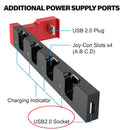TEGAL - TEGAL 4 Port Joy-Con Charging Station for Nintendo Switch -