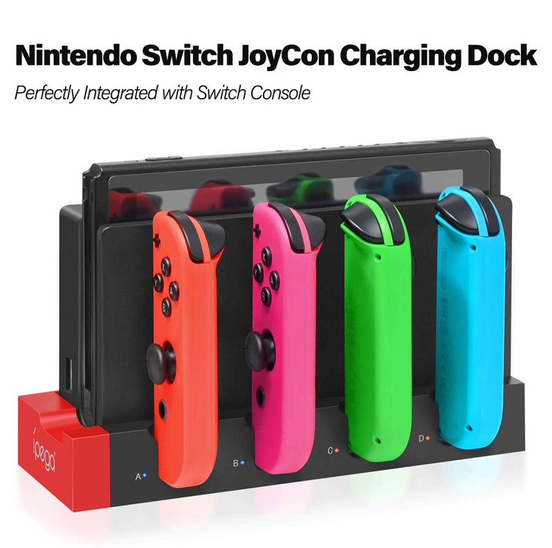 TEGAL - TEGAL 4 Port Joy-Con Charging Station for Nintendo Switch -